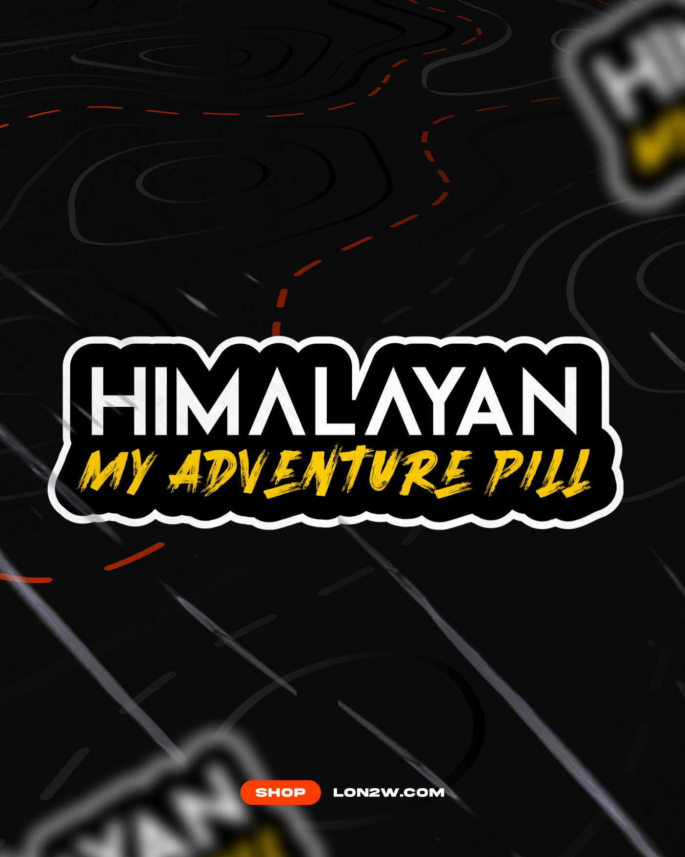 Himalayan 450 stickers Combo V2 - Pack of 3