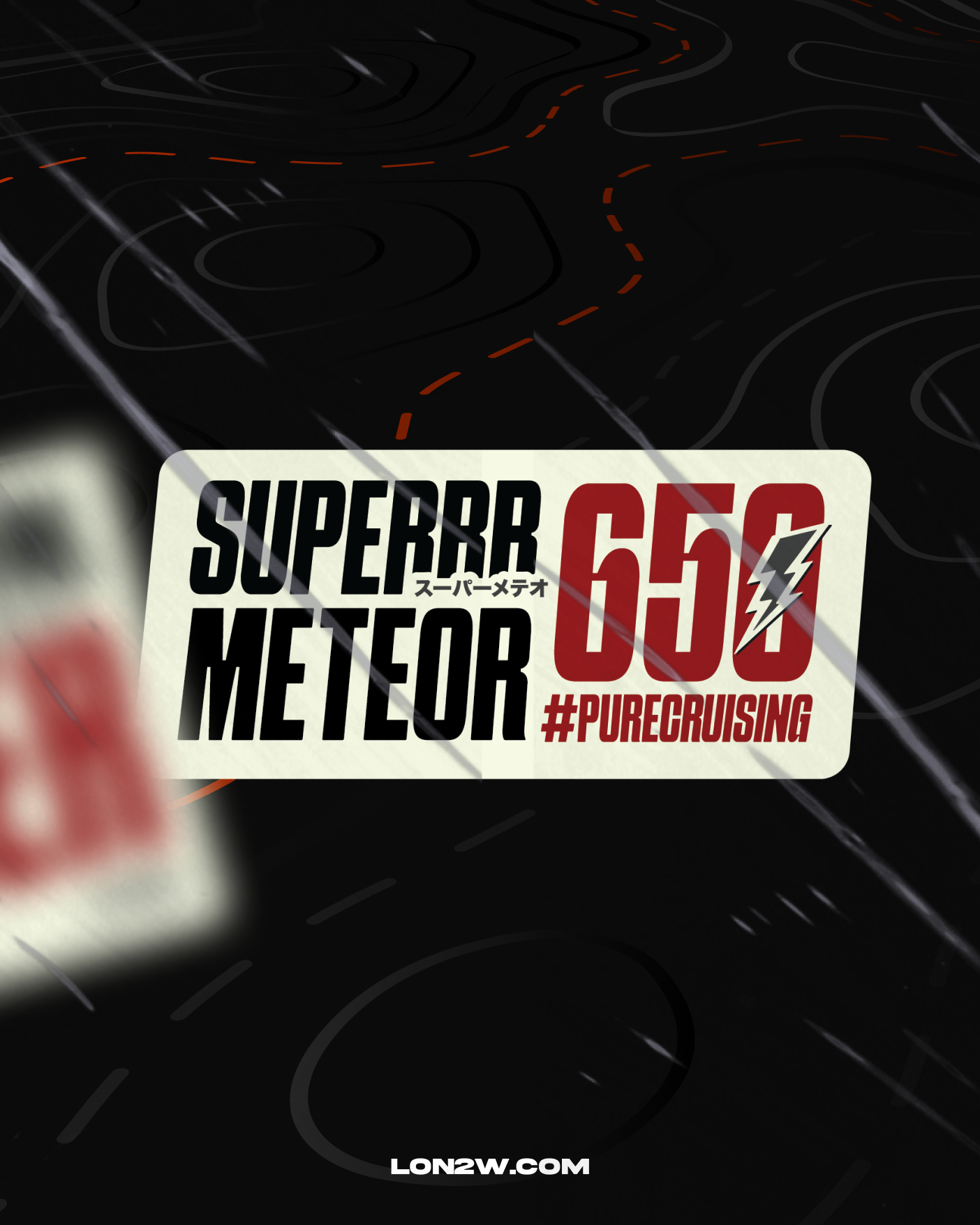 Super Meteor 650 Stickers Combo - Pack of 2 | Maroon