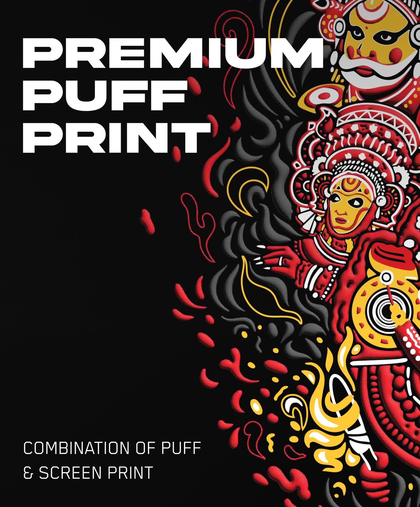 Multiverse of Theyyam | Oversized T-shirt | Puff print