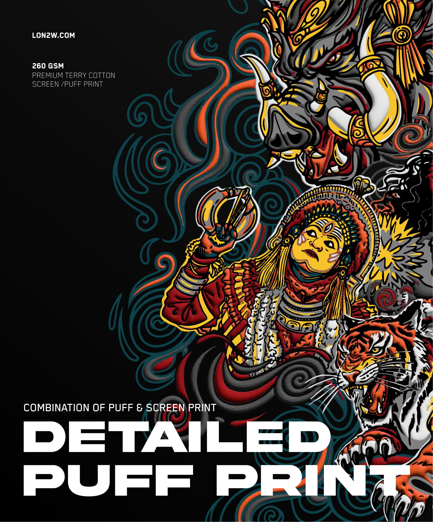 The Tulu Cult X Kantara | Oversized T-shirt | Puff print