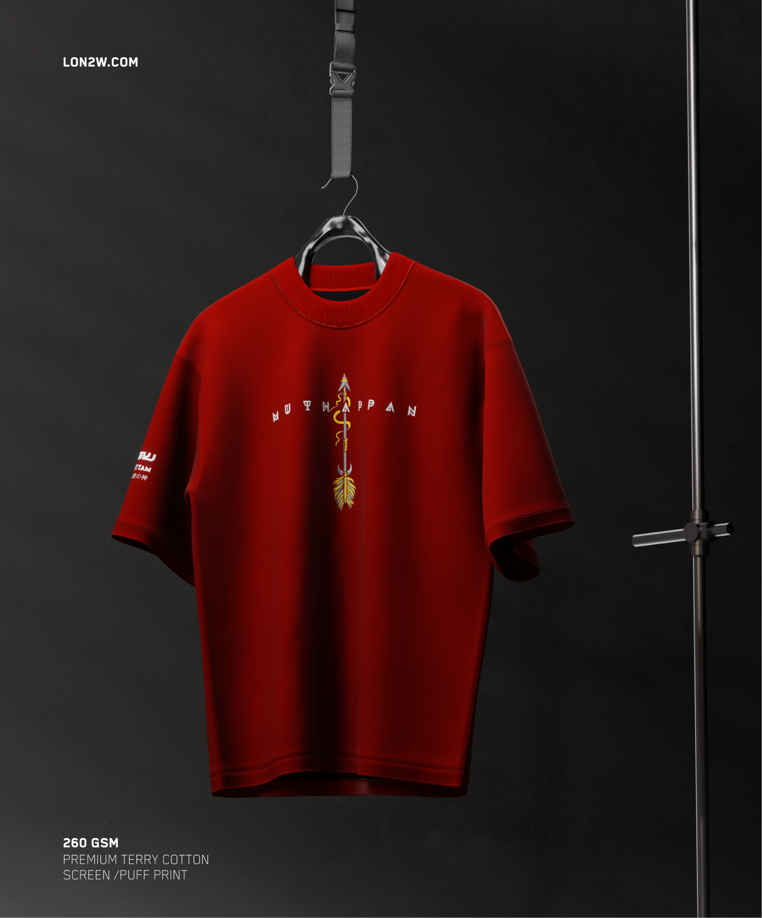 Muthappan | Oversized T-shirt | Puff print