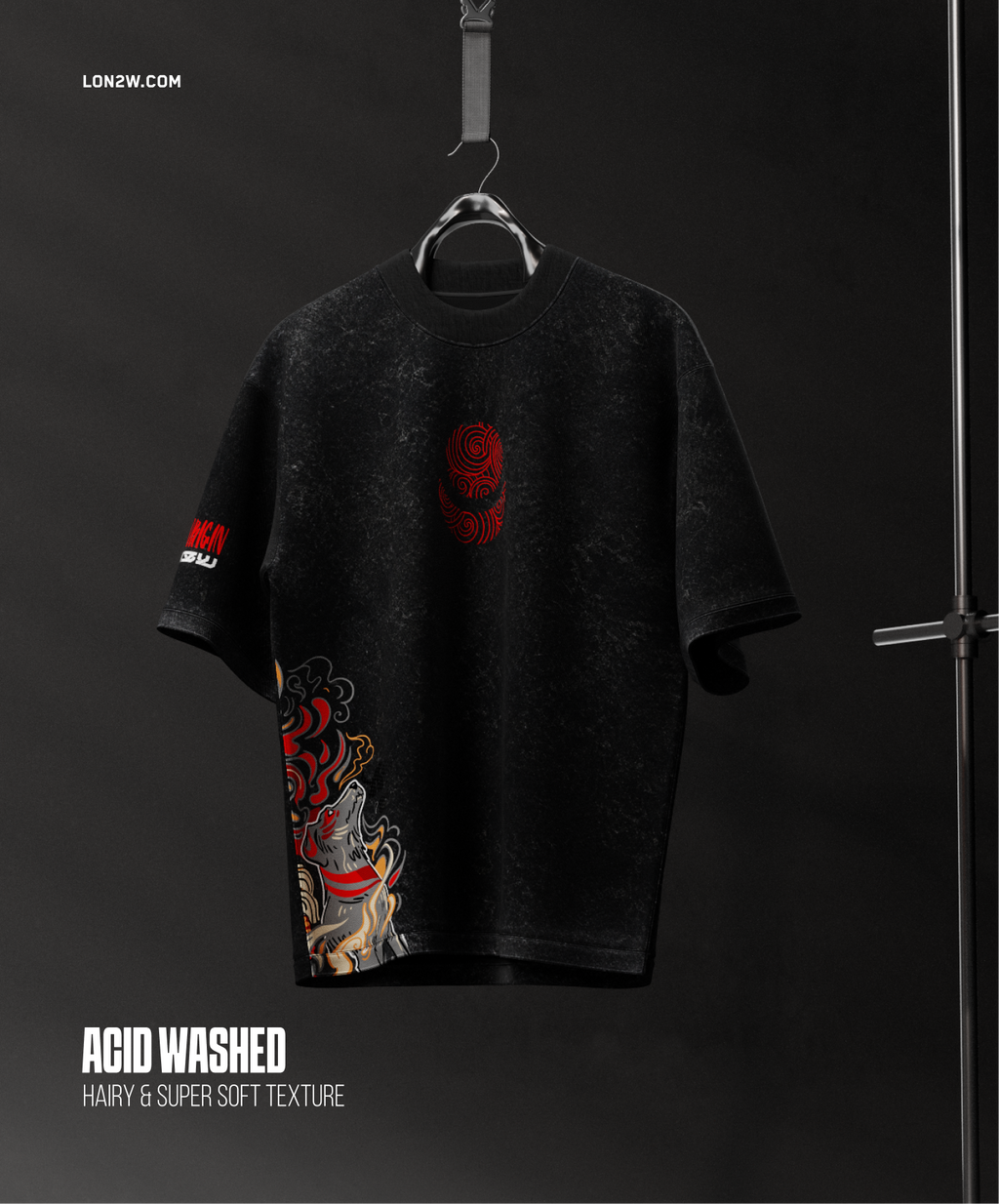 Muthappan | Oversized T-shirt | Acid Wash