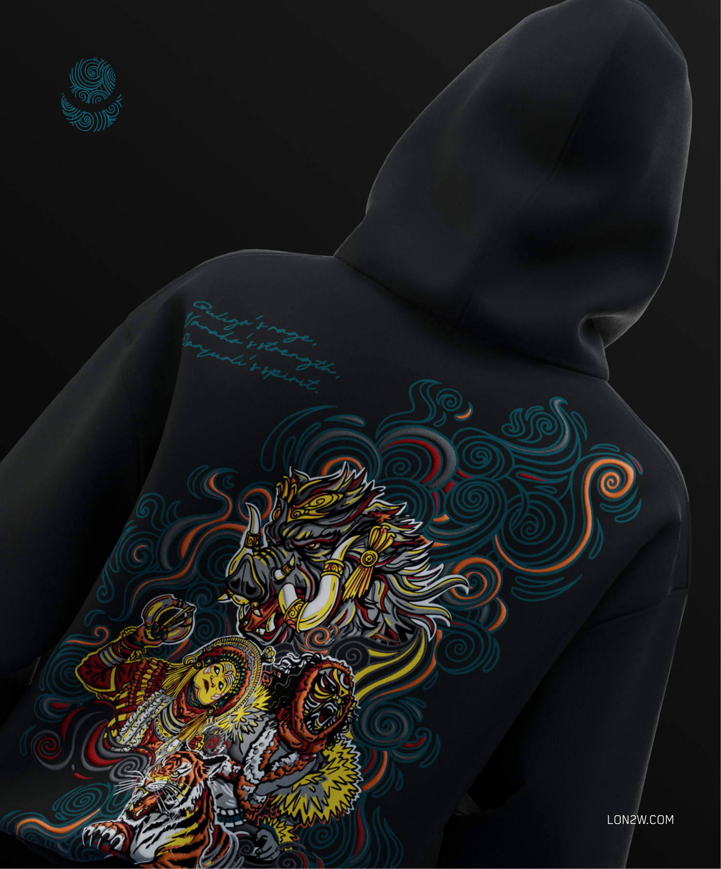 The Tulu Cult X Kantara | Oversized Hoodie | Puff print