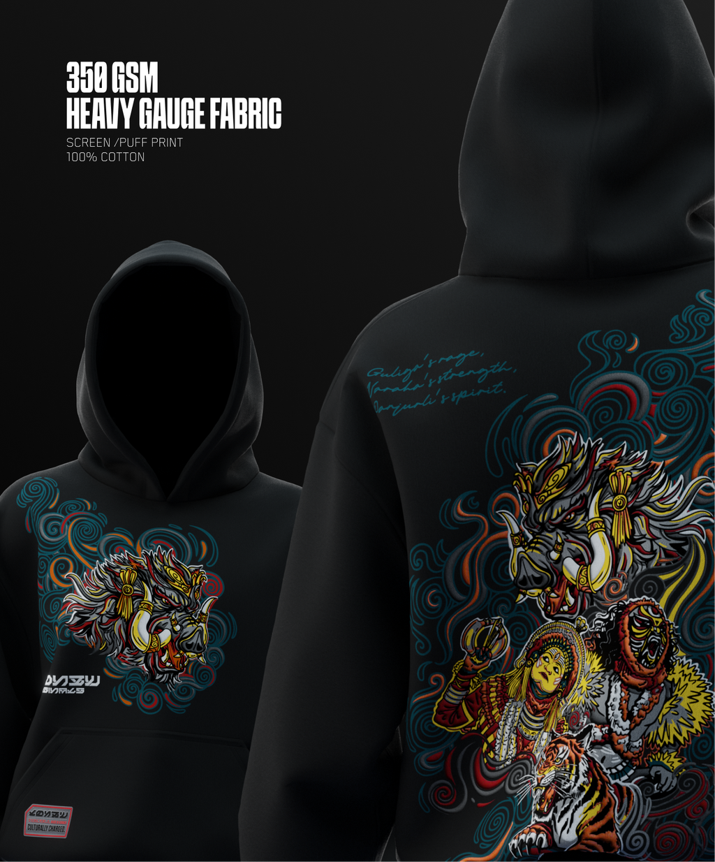 The Tulu Cult X Kantara | Hoodie | Puff print