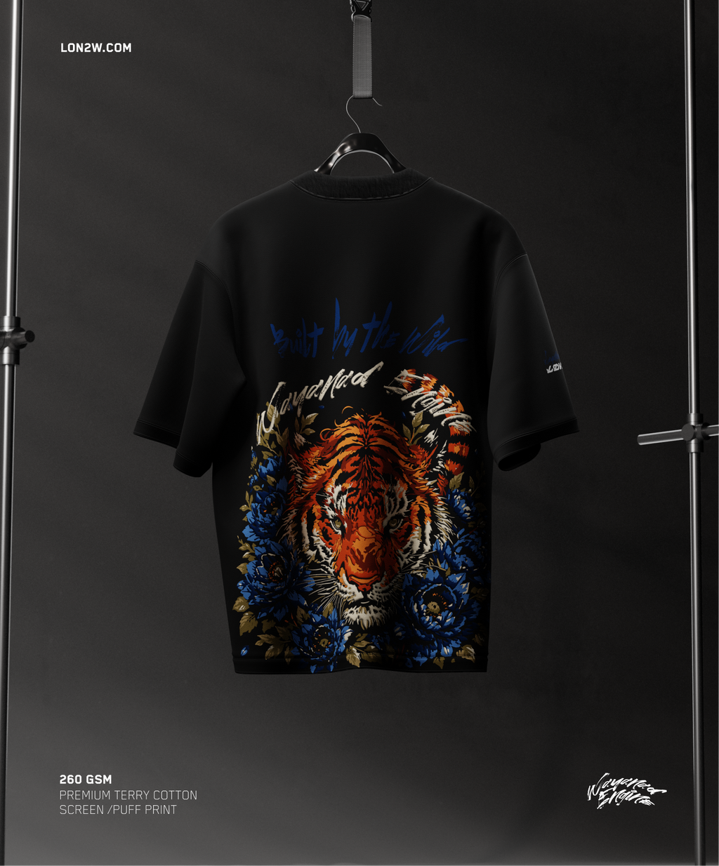 Wayanad Engine / Tiger | Oversized T-shirt | Puff print