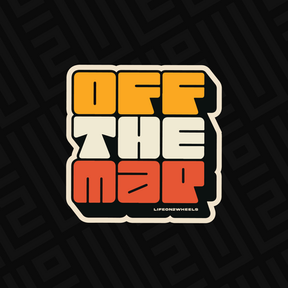 Off the map sticker - Life on 2 Wheels