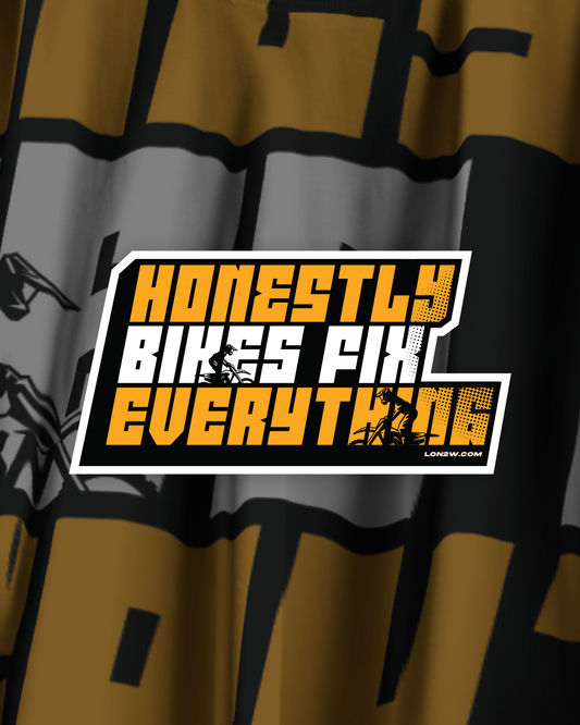 Honestly bikes fix everything Sticker - Life on 2 Wheels