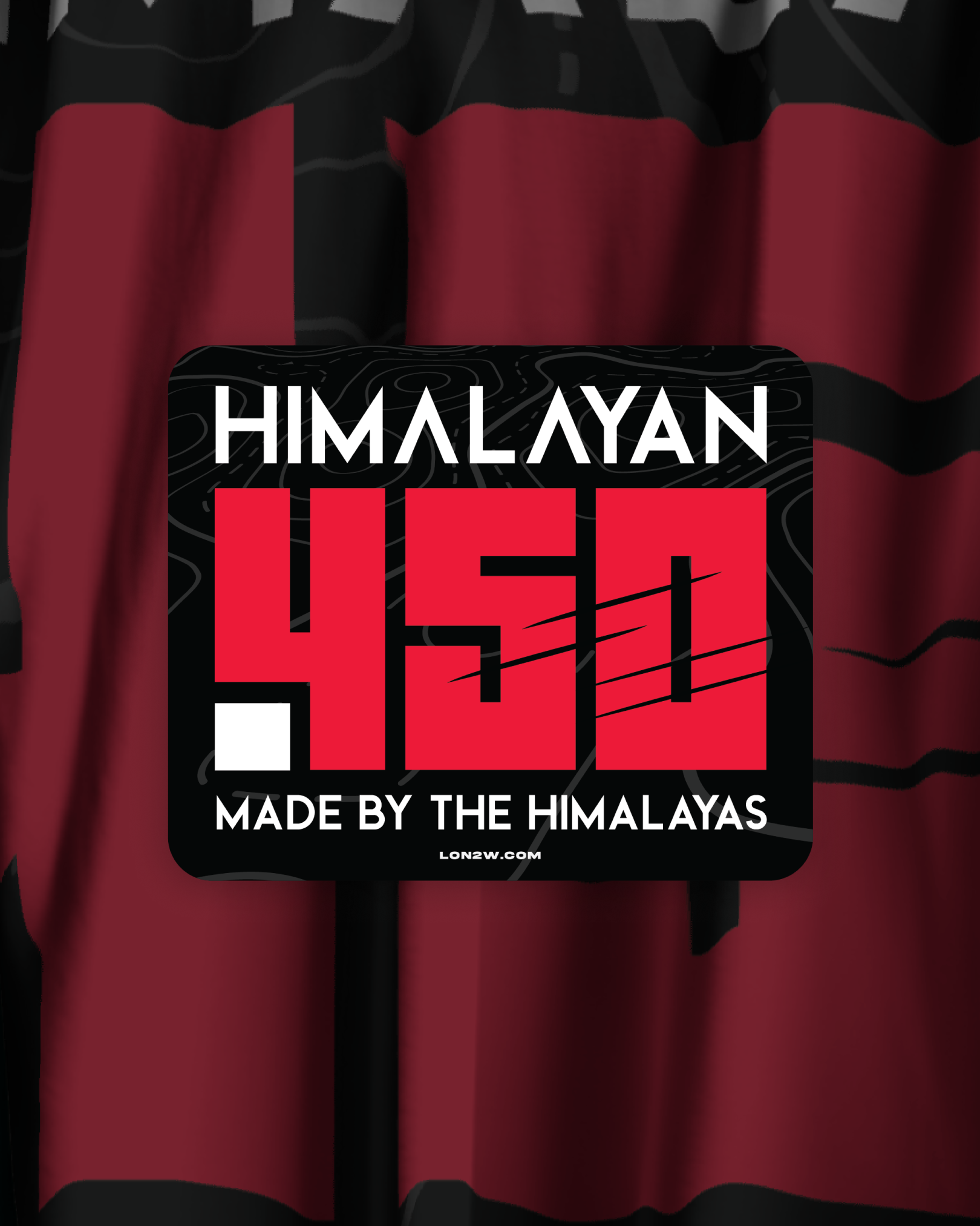 Himalayan 450 Sticker | Red - Life on 2 Wheels