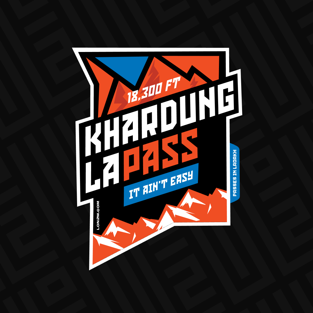 Khardung La pass Sticker - Life on 2 Wheels