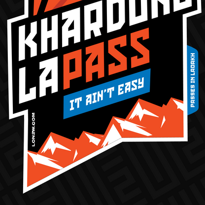 Khardung La pass Sticker - Life on 2 Wheels