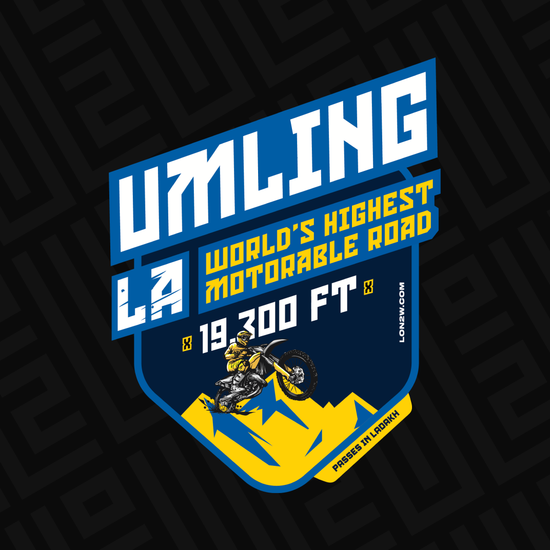 Umling La pass | Blue | Sticker - Life on 2 Wheels