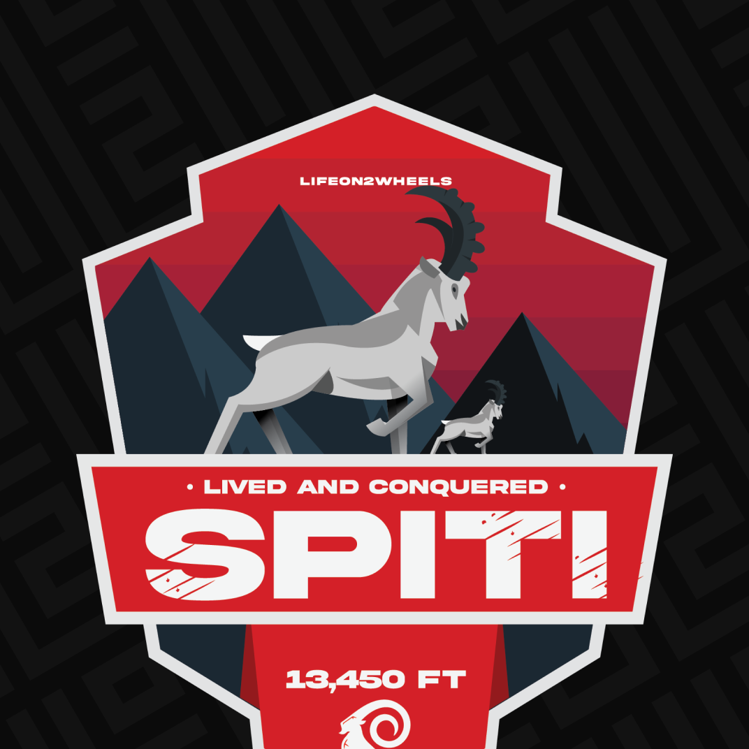 Spiti Valley Sticker - Life on 2 Wheels