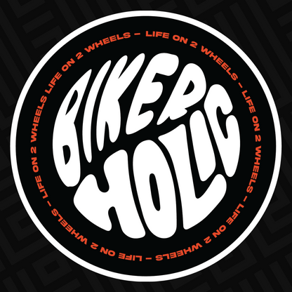 Bikerholic Sticker - Life on 2 Wheels