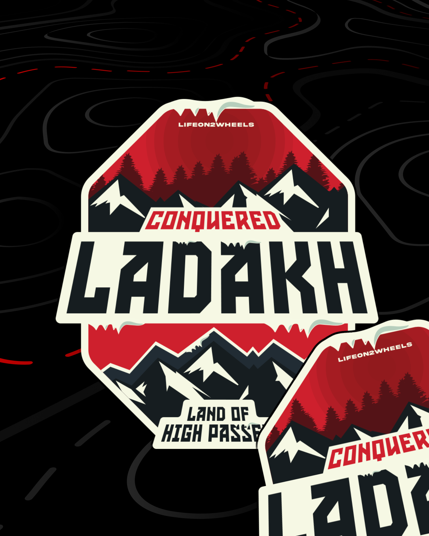 Conquered Ladakh | Fridge Magnet