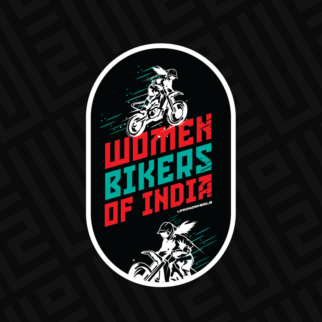 Women bikers of india Stickers - Life on 2 Wheels