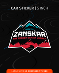 Zanskar | Large 5 inch | HD Embossed sticker