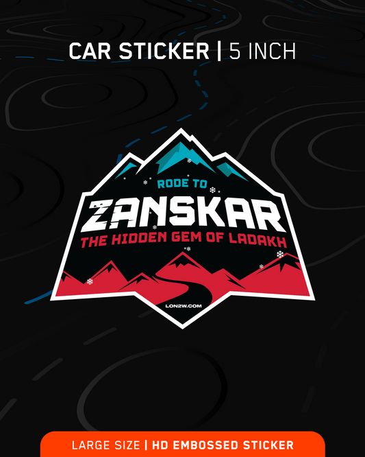 Zanskar | Large 5 inch | HD Embossed sticker