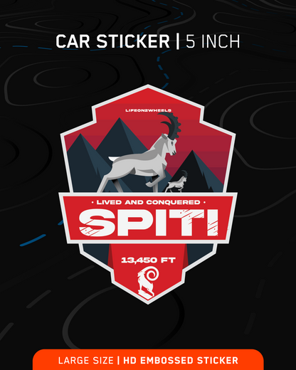 Spiti Valley | Large 5 inch | HD Embossed sticker