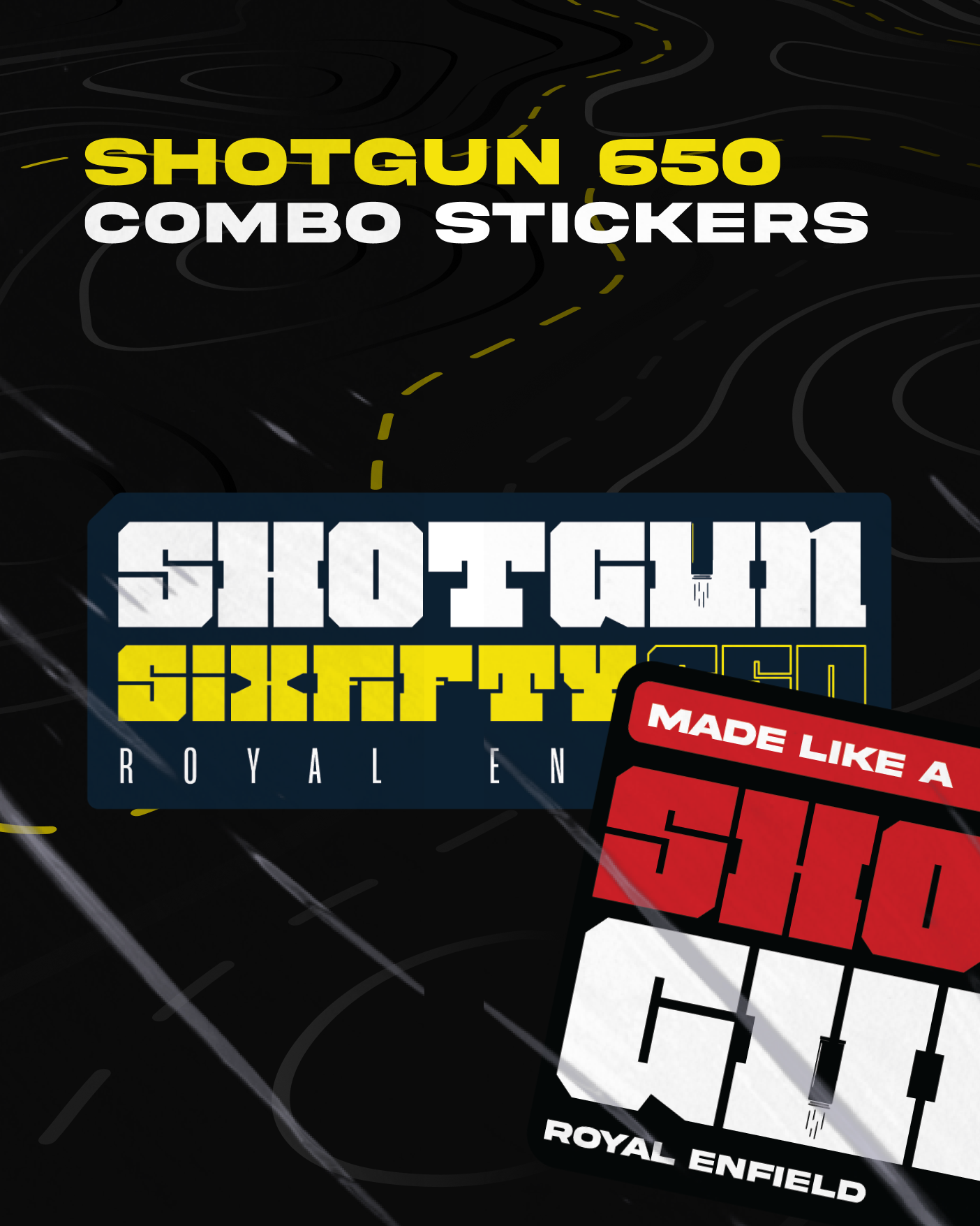 650 Sticker RE Shotgun 650 Combo stickers - Pack of 2 – Life on 2 Wheels