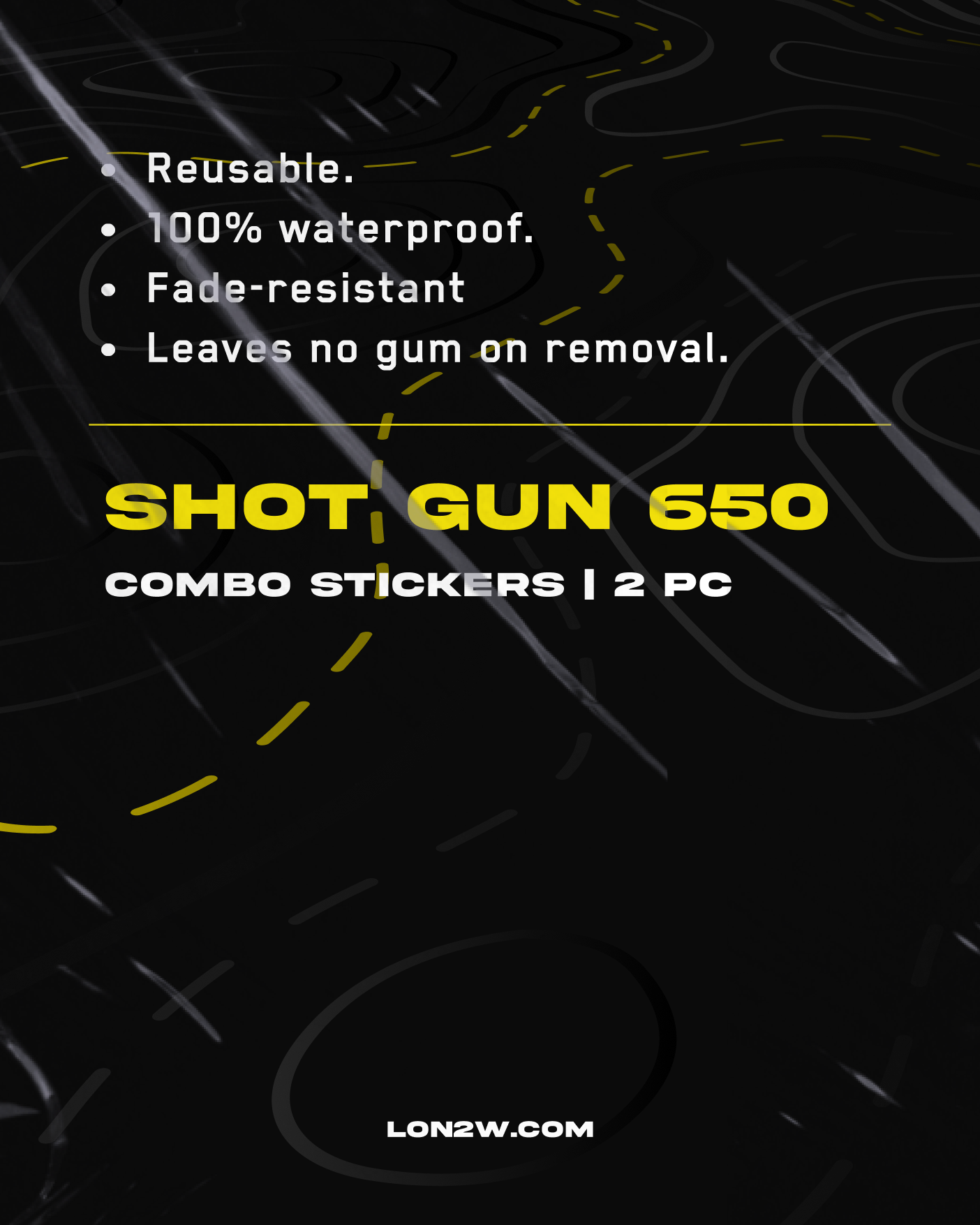 RE Shotgun 650 Combo stickers - Pack of 2