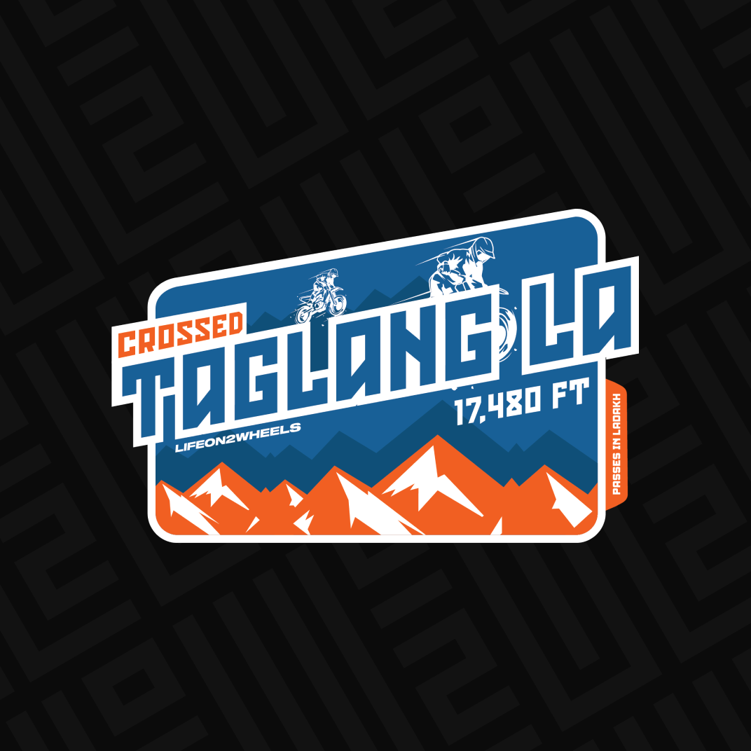 Taglang La sticker - Life on 2 Wheels