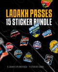 Ladakh Passes – 15 Sticker Bundle