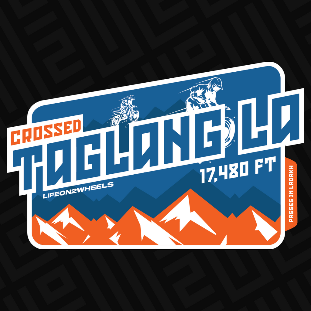 Taglang La sticker - Life on 2 Wheels