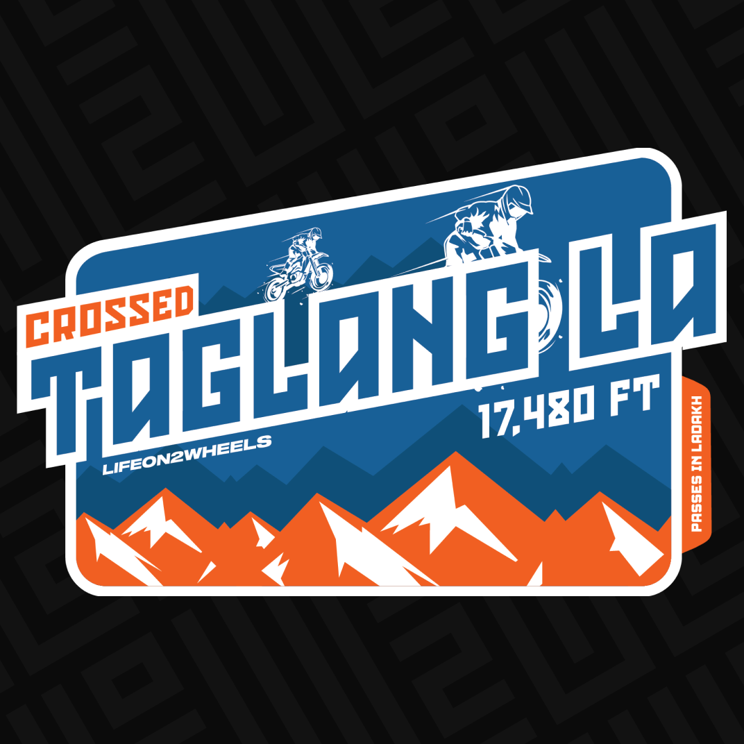 Taglang La sticker - Life on 2 Wheels