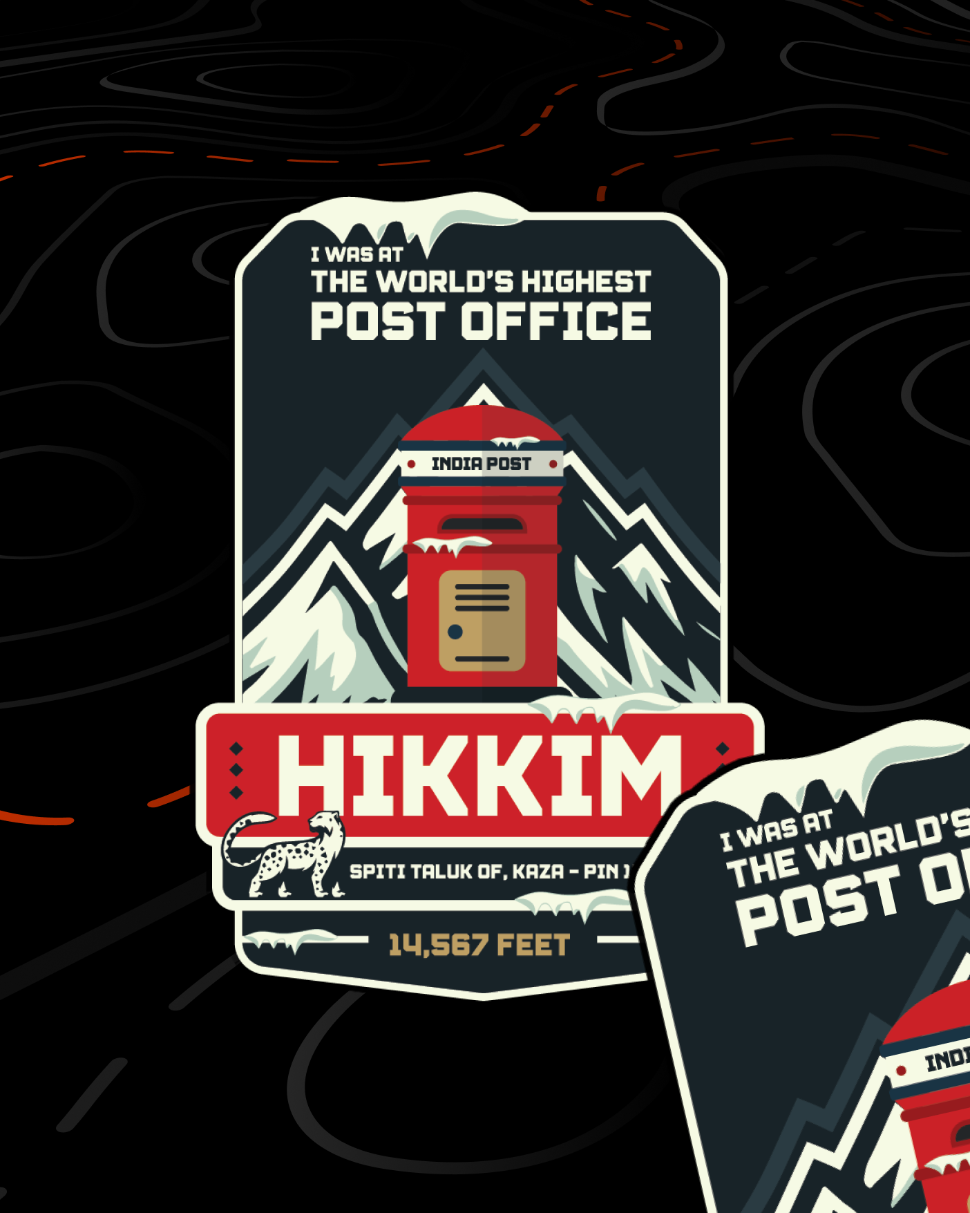 Hikkim- World's highest Post Office | Fridge Magnet