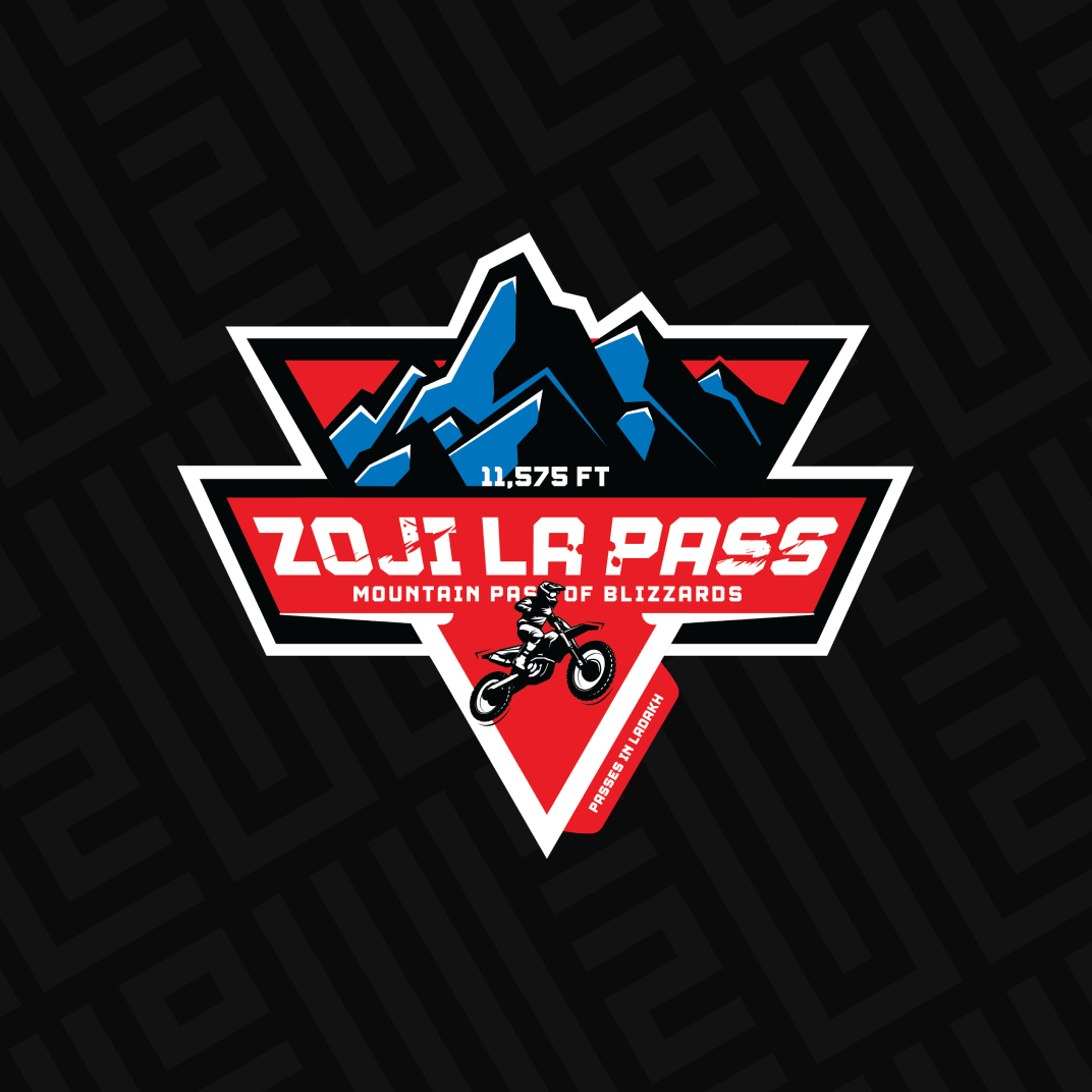 Zoji La pass Sticker - Life on 2 Wheels