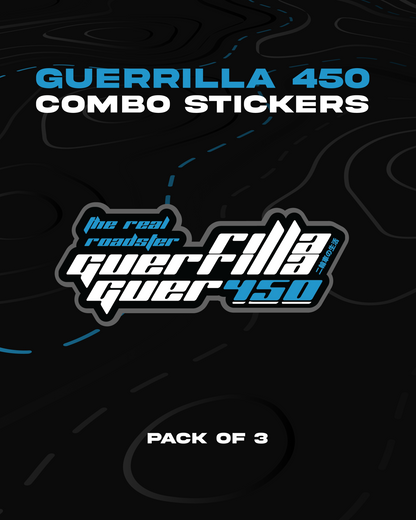 Guerrilla 450 Combo stickers - Pack of 3