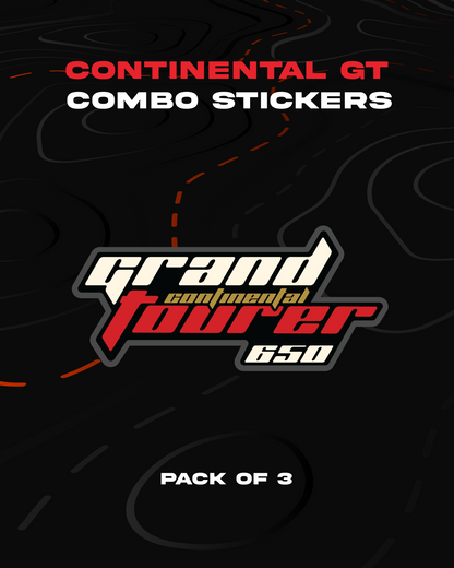 Continental gt 650 Combo stickers - Pack of 3