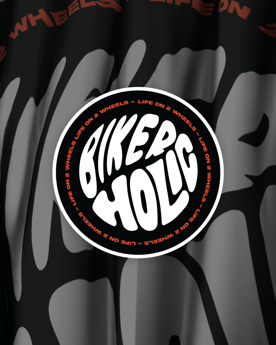 Bikerholic Sticker - Life on 2 Wheels