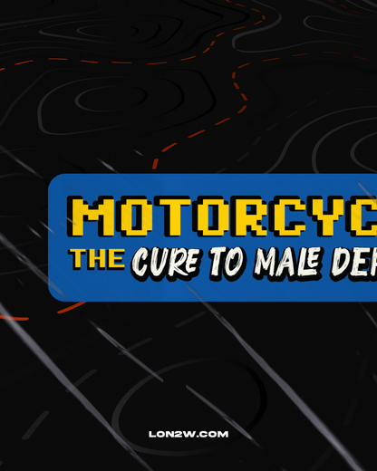 Motorcycles - The cure to male depression | Sticker