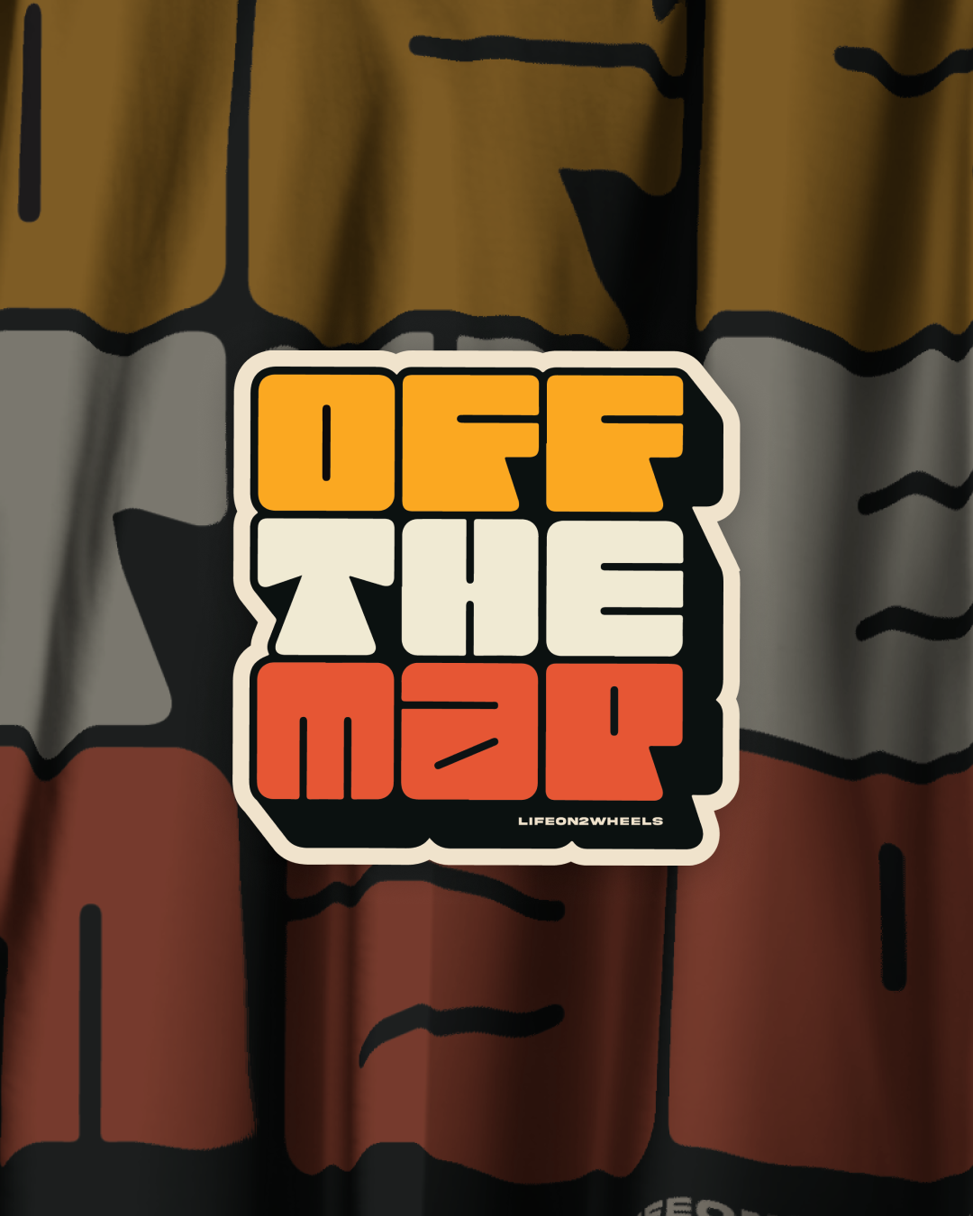 Off the map sticker - Life on 2 Wheels