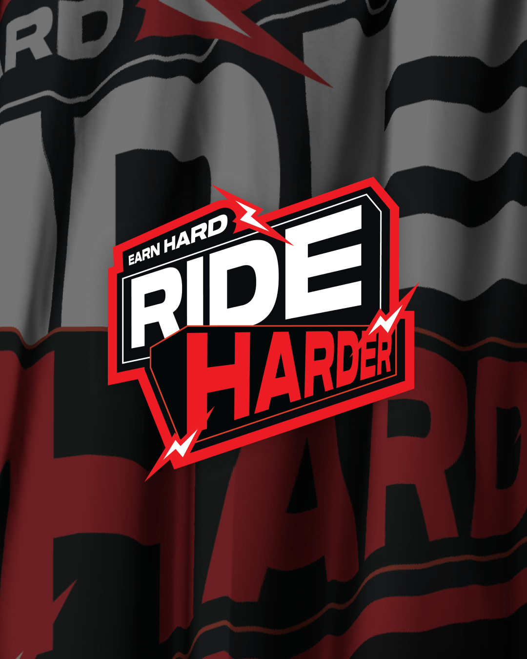 Ride harder sticker - Life on 2 Wheels