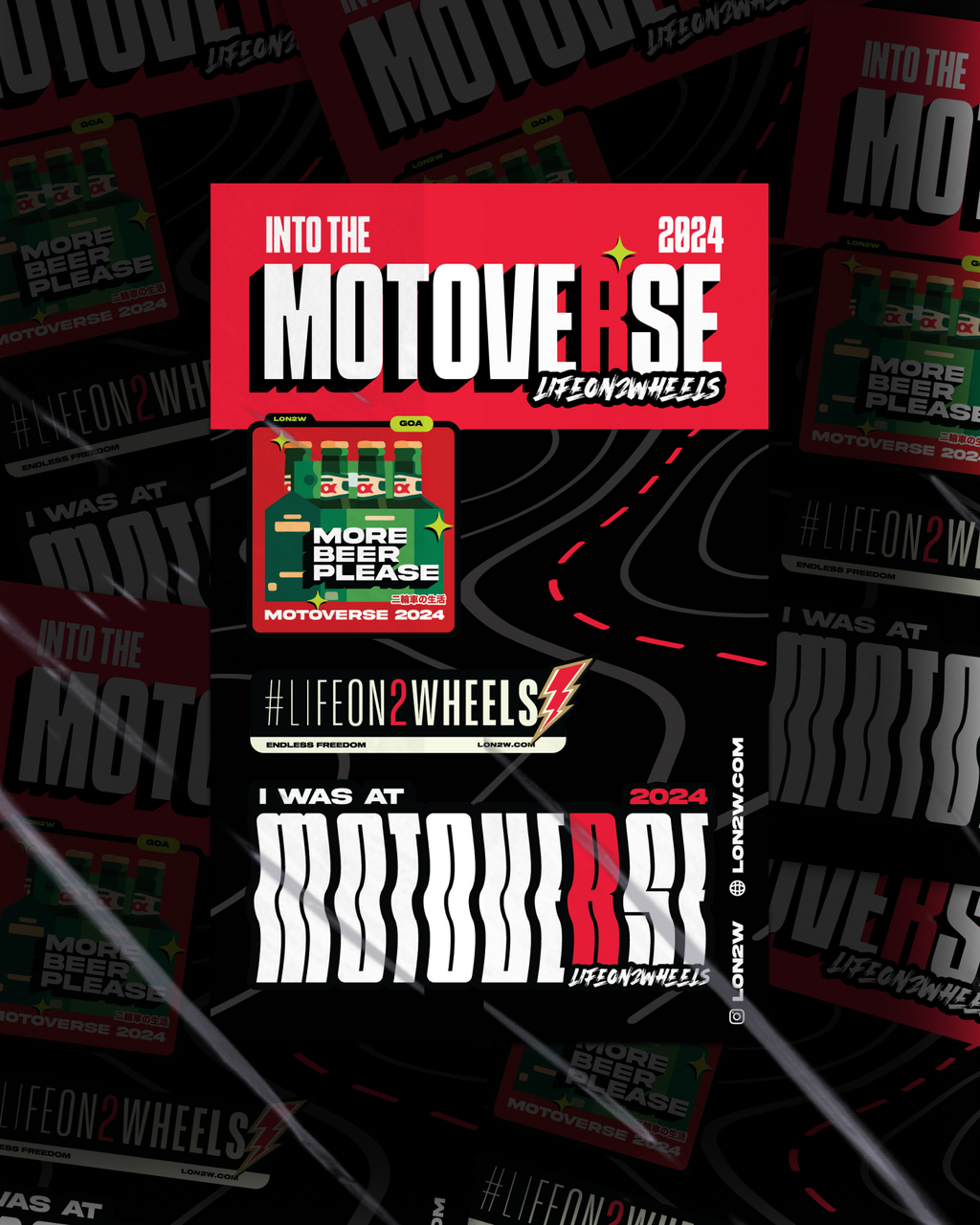 Motoverse 2024 Combo sticker - Pack of 3