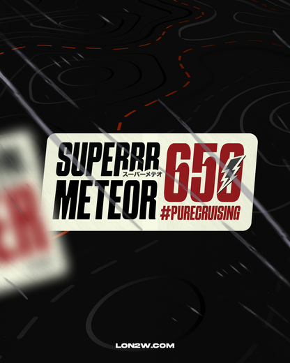 Super Meteor 650 Stickers Combo  -  Pack of 2 | Maroon