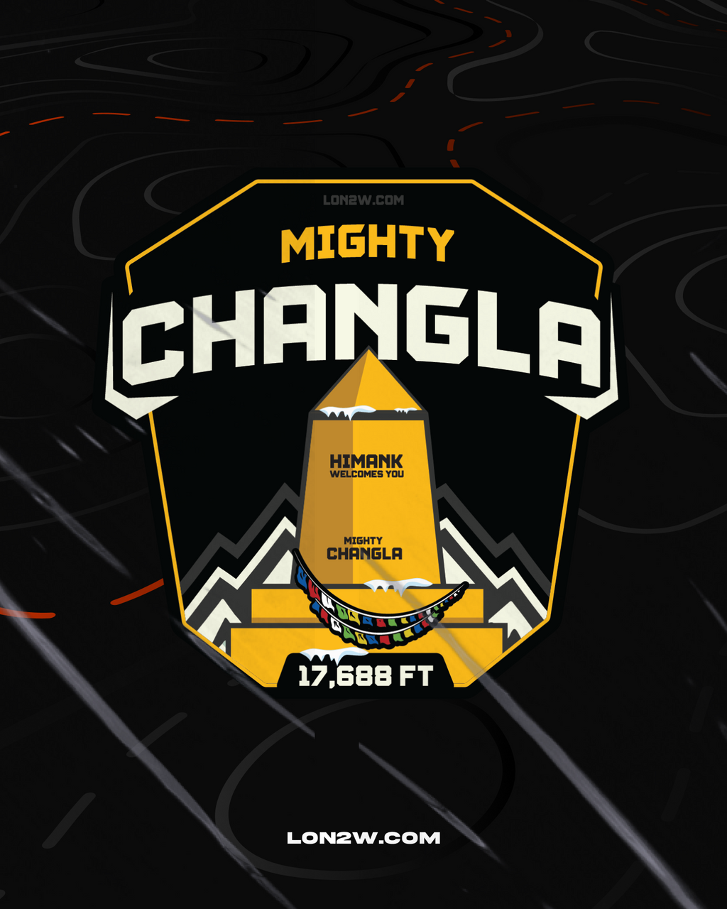 Chang La Pass Sticker